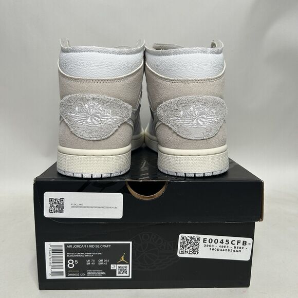 Nike Shoes Air Jordan 1 Mid SE Craft “Orewood Tech Gray” 2024 - Picture 4 of 6